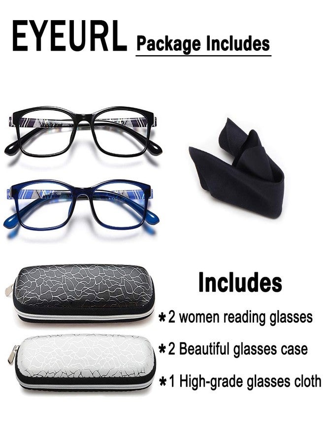 EYEURL Reading Glasse Blue Light Blocking - 2 Pack TR90 Computer Readers +2.5 Lightweight UV Protection - Image 5